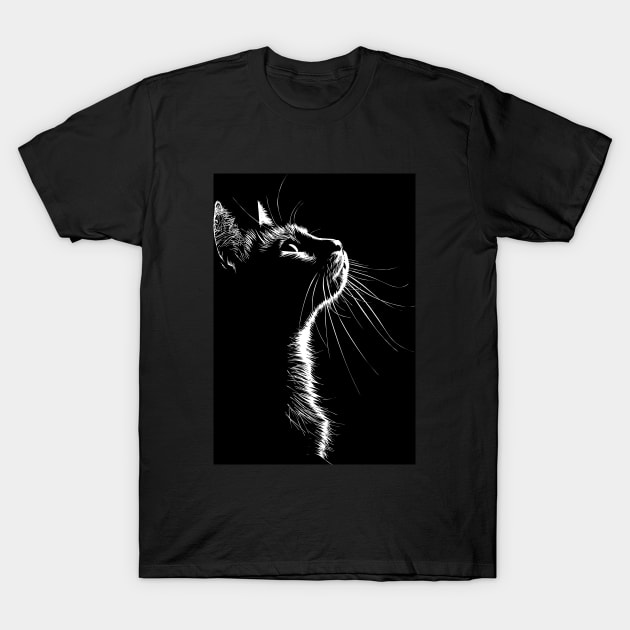 Cat T-Shirt by erzebeth